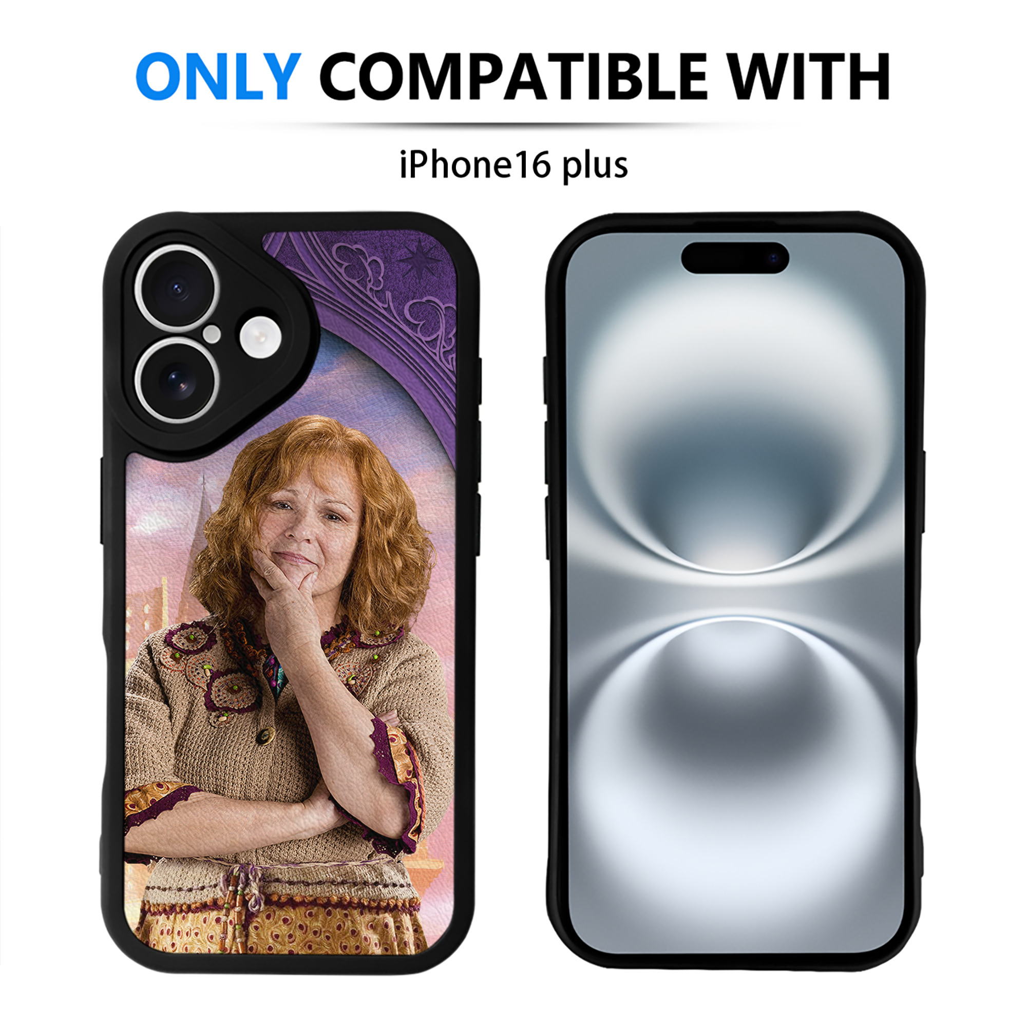 （画像用） Harry Potter ハリー・ポッターシリーズ 【iPhone 16シリーズ対応】シリコンスマホケース（レザー調） 材質：シリコン
